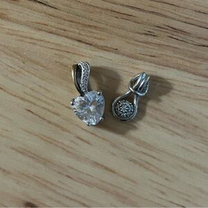 Mi Amore Silver and Gold Heart Necklace